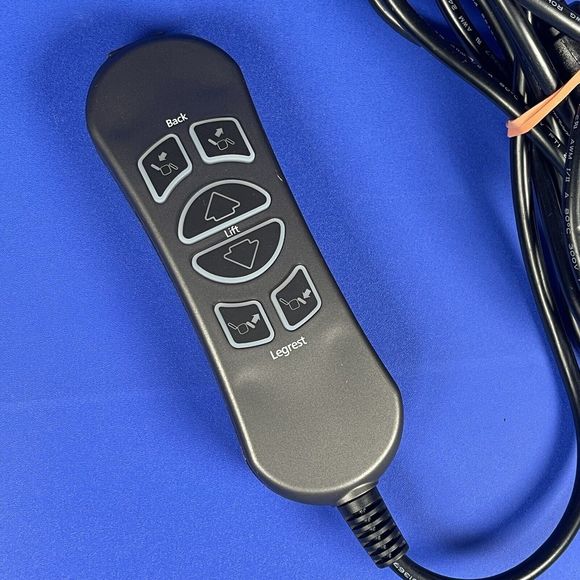 MLSK89-A2(A) 2M-L Gray USB 6 Button 5 Pin Prong Handheld Recliner Remote Control - Picture 2 of 5